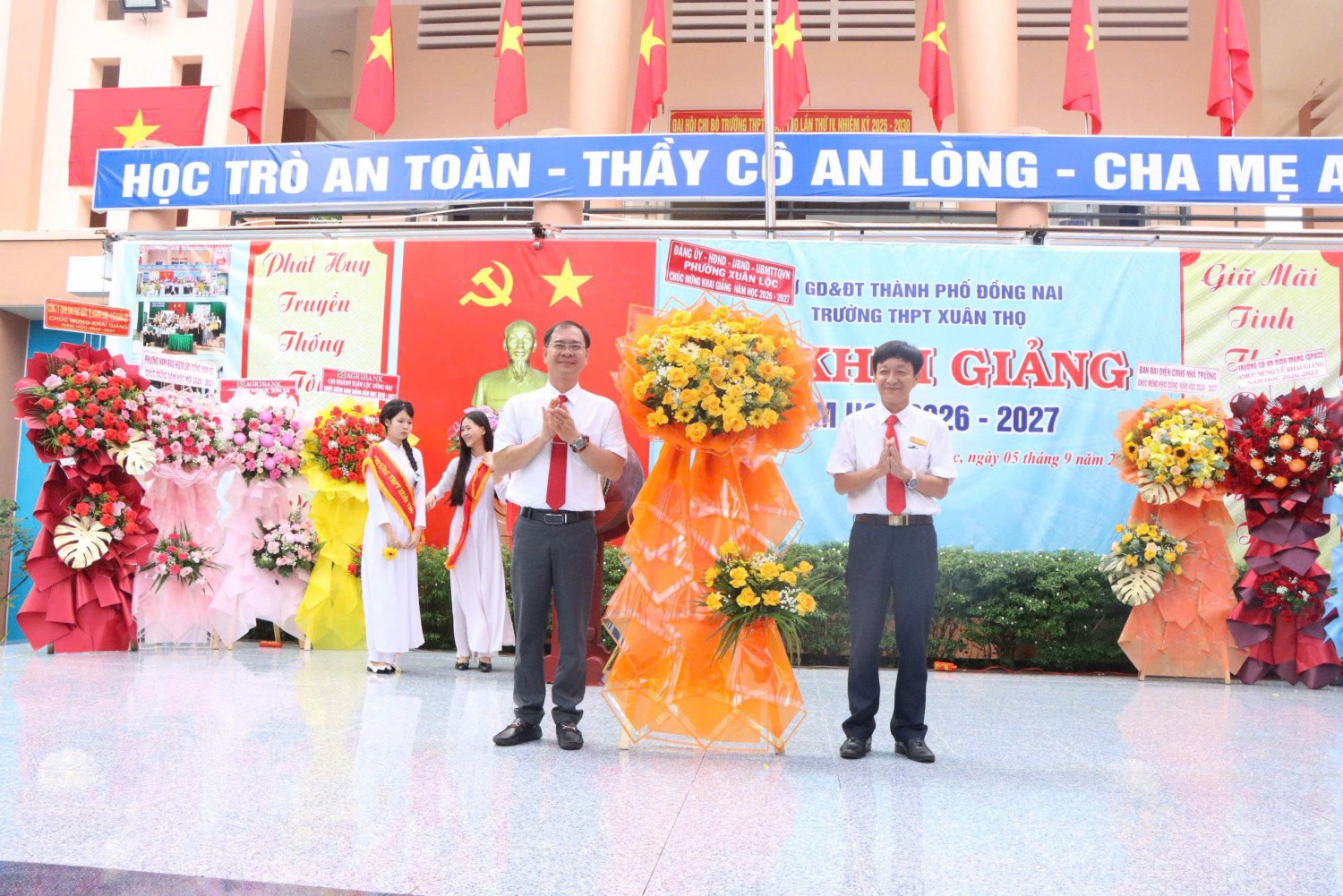 Trường THPT Xuân Thọ rộn ràng lễ khai giảng năm học mới 2026 - 2027